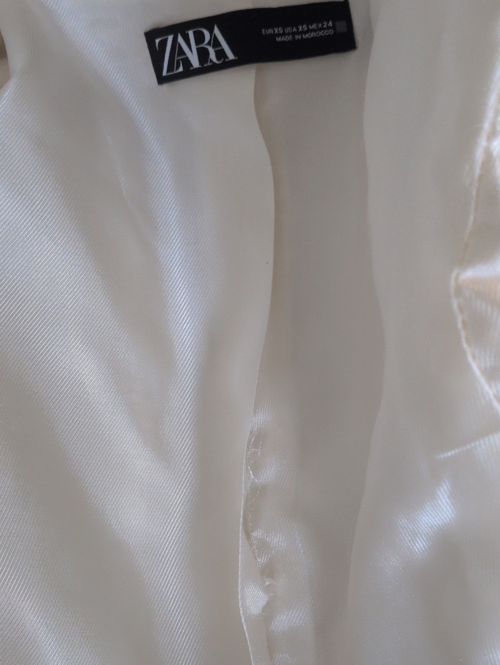 Zara White Tweed Double Breasted Blazer - Picture 5 of 5